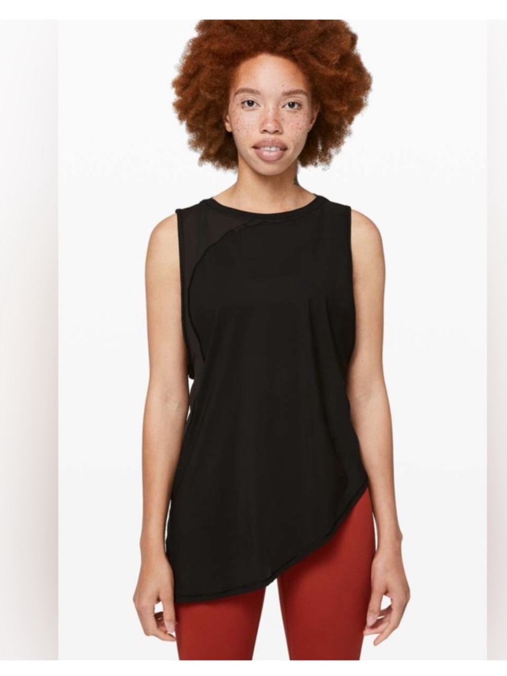 Lululemon Black Strength in Stance Tank Size 12 EUC